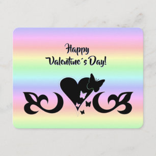 Heart with Butterfly and Lily Enclosure Card
