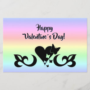 Heart with Butterfly and Lily Flyer