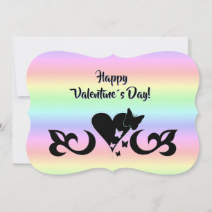 Heart with Butterfly and Lily Save The Date