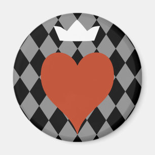 Heart with Crown Magnet
