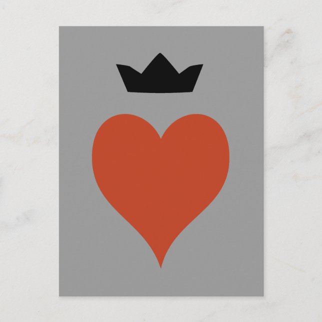 Heart with Crown Postcard (Front)