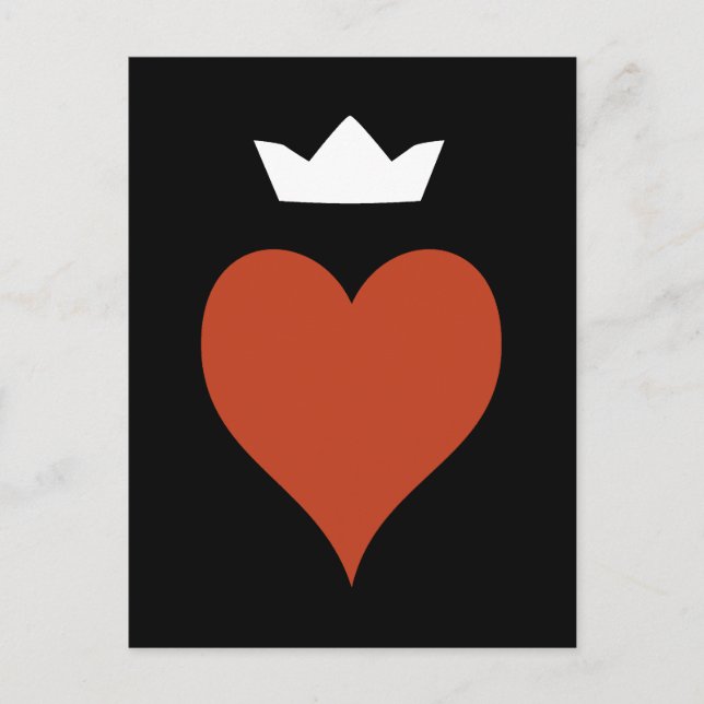 Heart with Crown Postcard (Front)