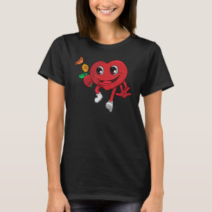 Heart With Eyes Red Heart Awesome Valentines For K T-Shirt