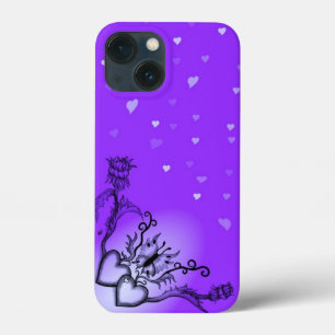 Heart with Flower and Butterfly iPhone 13 Mini Case