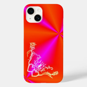 Heart with Flower and Butterfly Case-Mate iPhone 14 Case