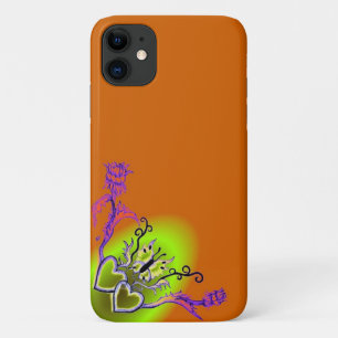 Heart with Flower and Butterfly iPhone 11 Case