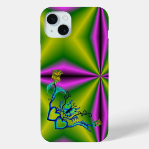 Heart with Flower and Butterfly iPhone 15 Mini Case