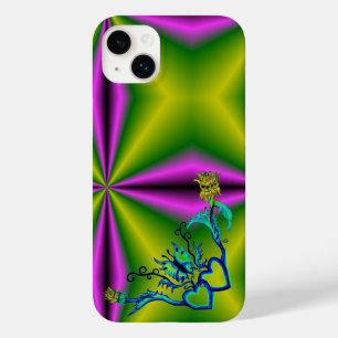 Heart with Flower and Butterfly Case-Mate iPhone 14 Plus Case