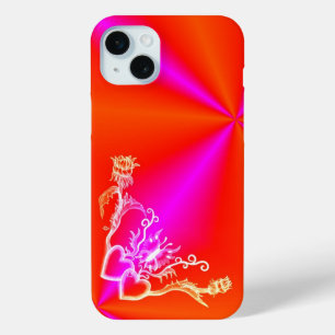 Heart with Flower and Butterfly iPhone 15 Mini Case