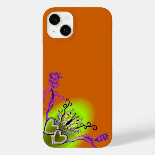 Heart with Flower and Butterfly Case-Mate iPhone 14 Plus Case