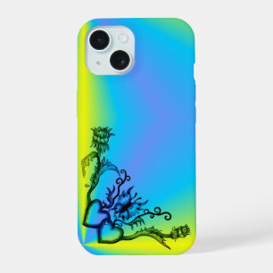 Heart with Flower and Butterfly iPhone 15 Case