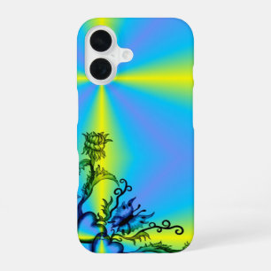 Heart with Flower and Butterfly iPhone 16 Case