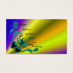 Heart with Flower and Butterfly on Rainbow