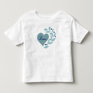 Heart With Love & Leaves Toddler Tee