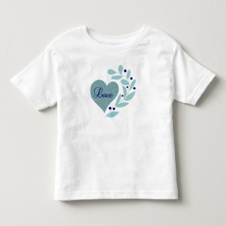 Heart With Love & Leaves Toddler Tee