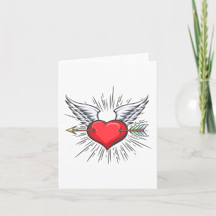 Heart With Wings Card