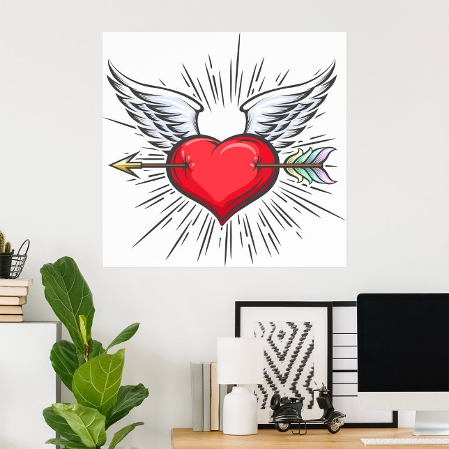Heart With Wings Poster (Creator Uploaded)