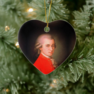 ♥ Heart Wolfgang Amadeus Mozart Herz ♥ Ceramic Ornament