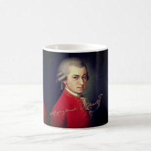 ♥ Heart Wolfgang Amadeus Mozart with signature Coffee Mug