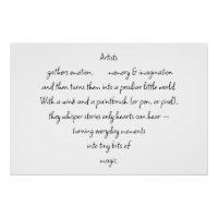 Heart Words Explaining and Artist Whimsical Art