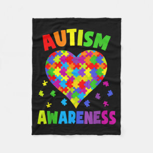 Heart World Autism Awareness 2 April 2021 Shirt Au Fleece Blanket