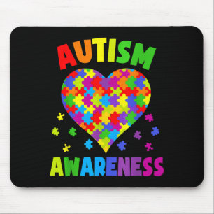 Heart World Autism Awareness 2 April 2021 Shirt Au Mouse Pad