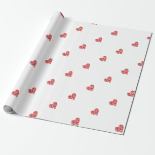 Heart wrapping paper