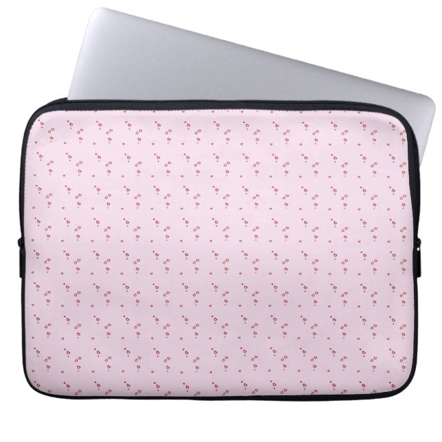 Heart Wrapping Paper Laptop Sleeve (Front)
