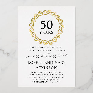 Heart Wreath 50th Wedding Anniversary Party