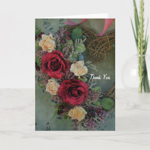 Heart Wreath Thank You Card