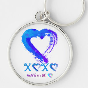 Heart XOXO Metal Key Chain