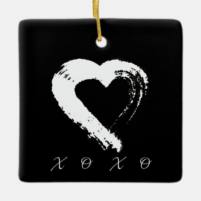 Heart XOXO Ornament (Front)