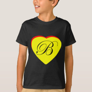 Heart Yellow Red B Wedding Invitation The MUSEUM Z T-Shirt