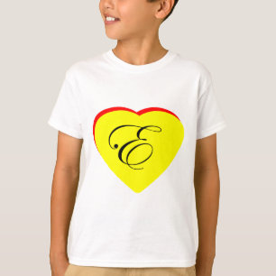 Heart Yellow Red E Wedding Invitation The MUSEUM Z T-Shirt
