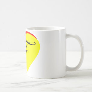 Heart Yellow Red F Wedding Invitation The MUSEUM Z Coffee Mug