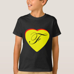 Heart Yellow Red F Wedding Invitation The MUSEUM Z T-Shirt