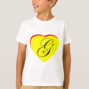Heart Yellow Red G Wedding Invitation The MUSEUM Z T-Shirt