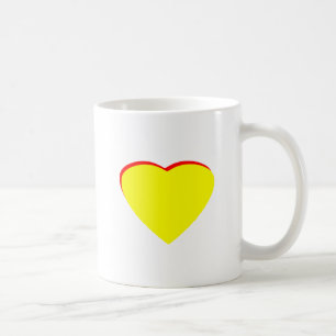 Heart Yellow Red Wedding Invitation The MUSEUM Zaz Coffee Mug
