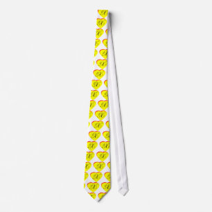 Heart Yellow Red X Wedding Invitation The MUSEUM Z Tie