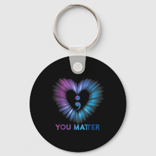 Heart You 988 Suicide Prevention Awareness _1 Key Ring