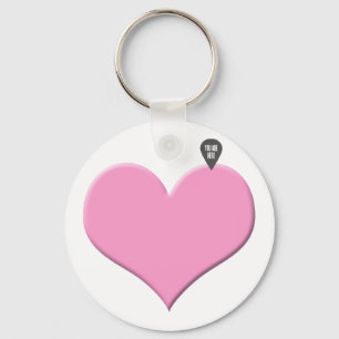 heart you are here - love and valentine's day key ring