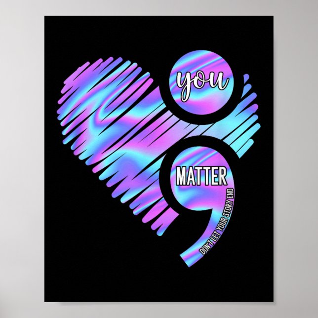 Heart You Don't Let Story End Suicide Prevention  Poster (Front)