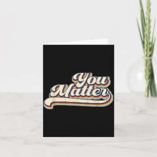 Heart You Suicide Prevention Awareness Retro Vinta Card