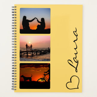 Heart Your Name Photo Script Custom Gift Planner