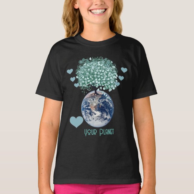 Heart Your Planet! Ultra Cute T-Shirt (Front)