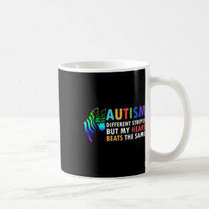 Heart Zebra Saying Inspirational Autism Awareness Coffee Mug
