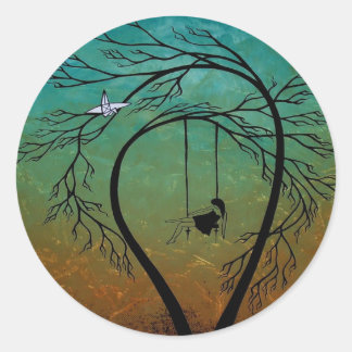 Heartache and Poetry 20... Classic Round Sticker