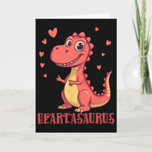 Heartasaurus Cute Dinosaur Valentine Design Card