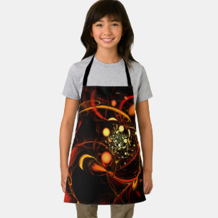 Heartbeat Abstract Art Apron