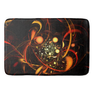 Heartbeat Abstract Art Bath Mat